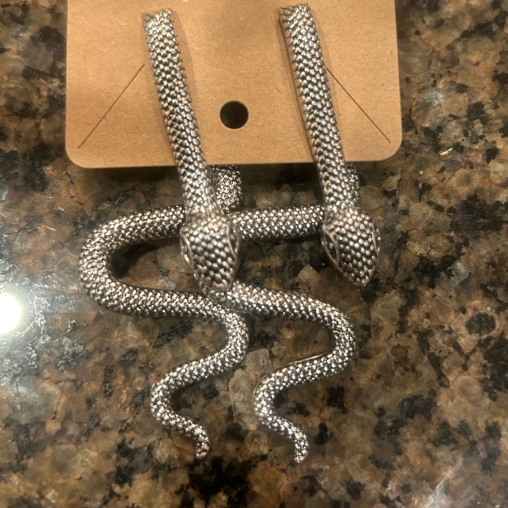 Silver earrings